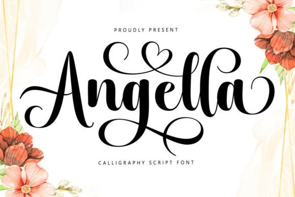 Angella: Elevating Design with Elegant Calligraphy
