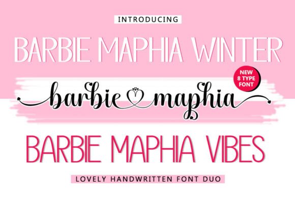 Barbie Maphia Font Duo: A Romantic Design Asset