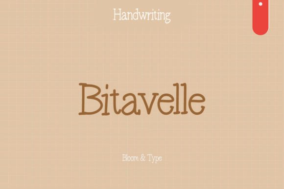 Bitavelle: A Soft Handwritten Font for Authentic Design