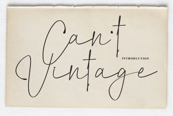 Cant Vintage: A Timeless Handwritten Font for Modern Design