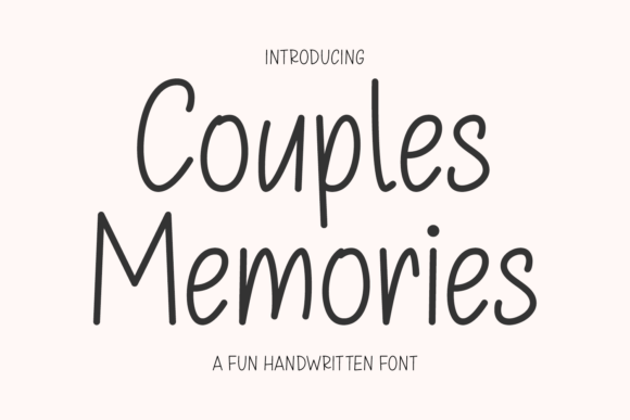 Couples Memories: The Handwritten Font for Authentic Design