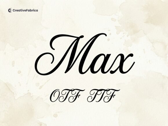 Max: The Elegant Script Font for Timeless Design
