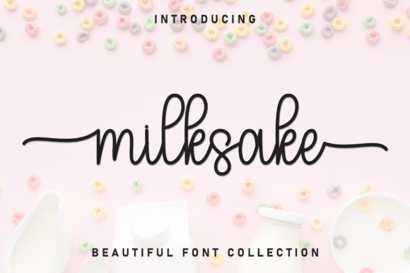 Milksake: A Whimsical Handwritten Font for Warm Designs