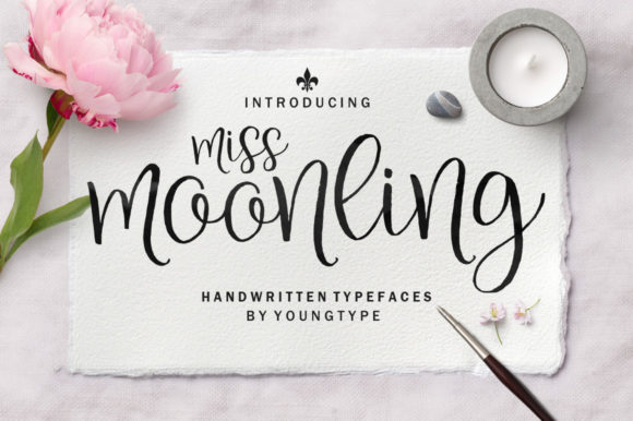 Miss Moonling: A Sweet & Cursive Handwritten Font
