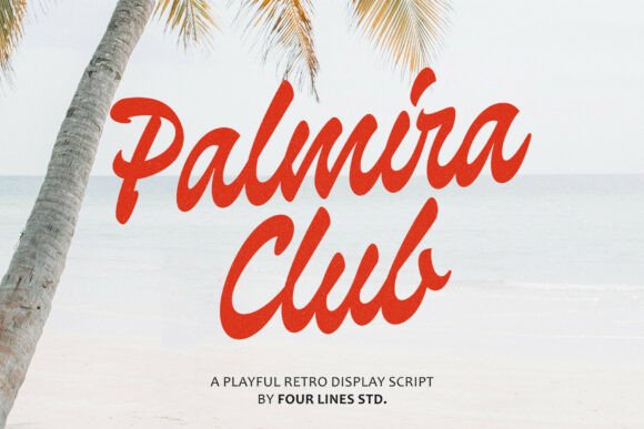 Palmira Club: Elevate Your Branding with Retro Script Typography