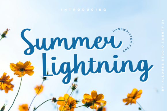 Summer Lightning: A Fresh Take on Calligraphic Typography