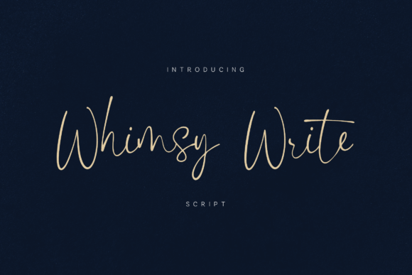 Whimsy Write: Elevate Your Designs with Elegant Script Typography